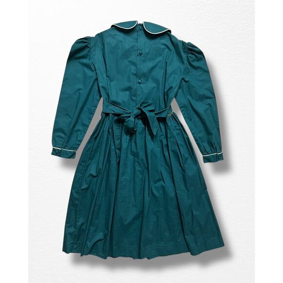 Vintage Little Lemurs Hand-Smocked Embroidered Dress, Size 8 - Picture 2 of 11